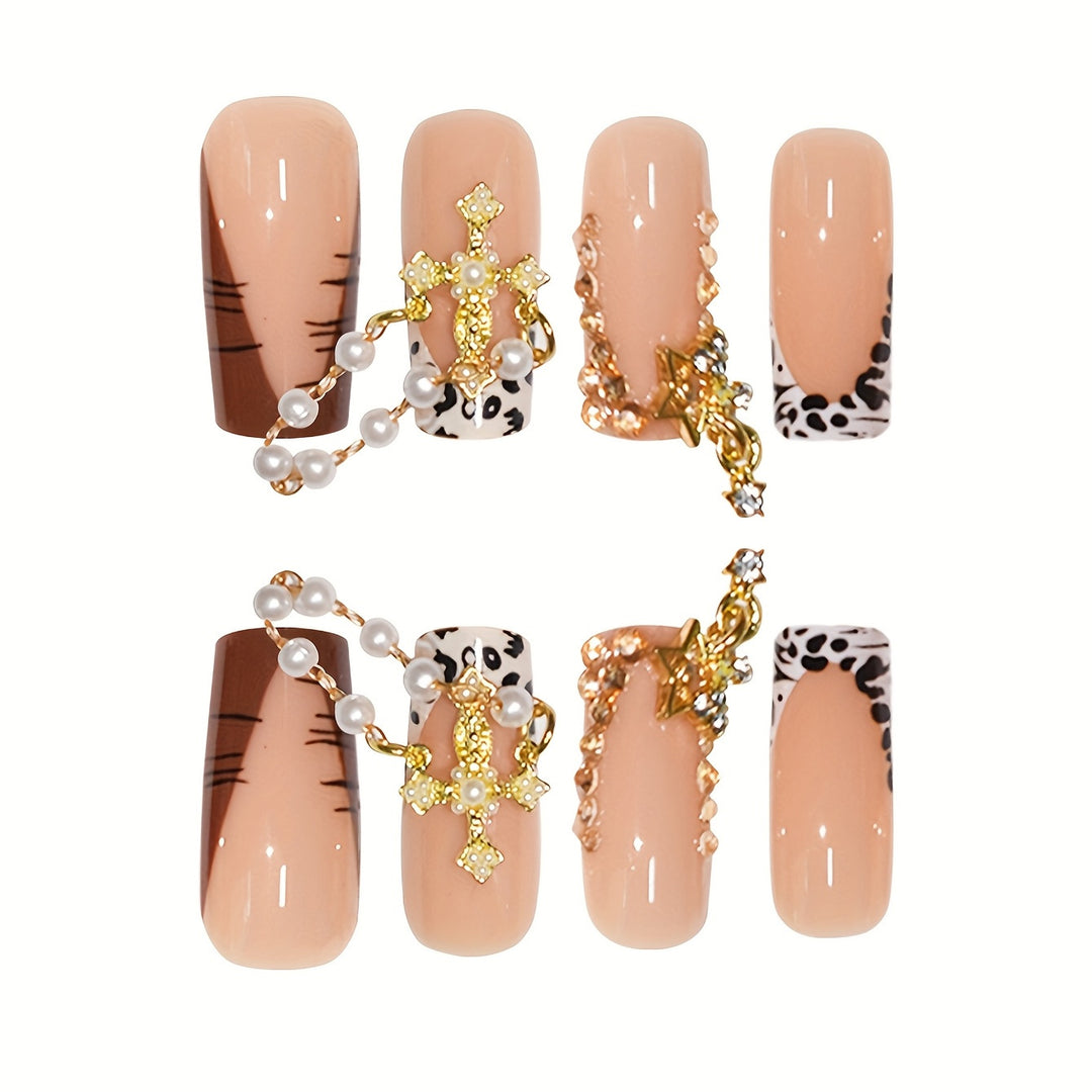 Decorative Highlighted Press-On Nails Kalsten