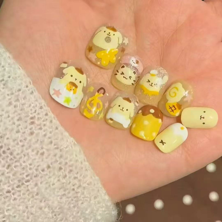 Cute Character Press-On Nail Art Set Kalsten