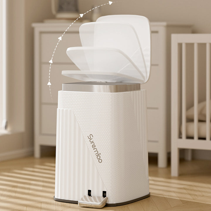 Women's modern and elegant trash can with foot pedal and silent lid Kalsten