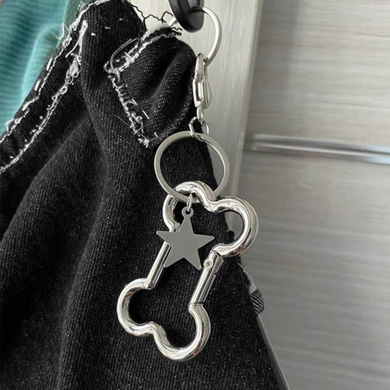 Keychain with stylish design and star pendant Kalsten