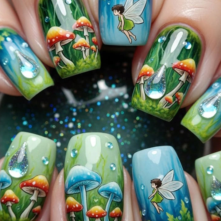 Artistic Fairy-Themed Nail Art Set Kalsten