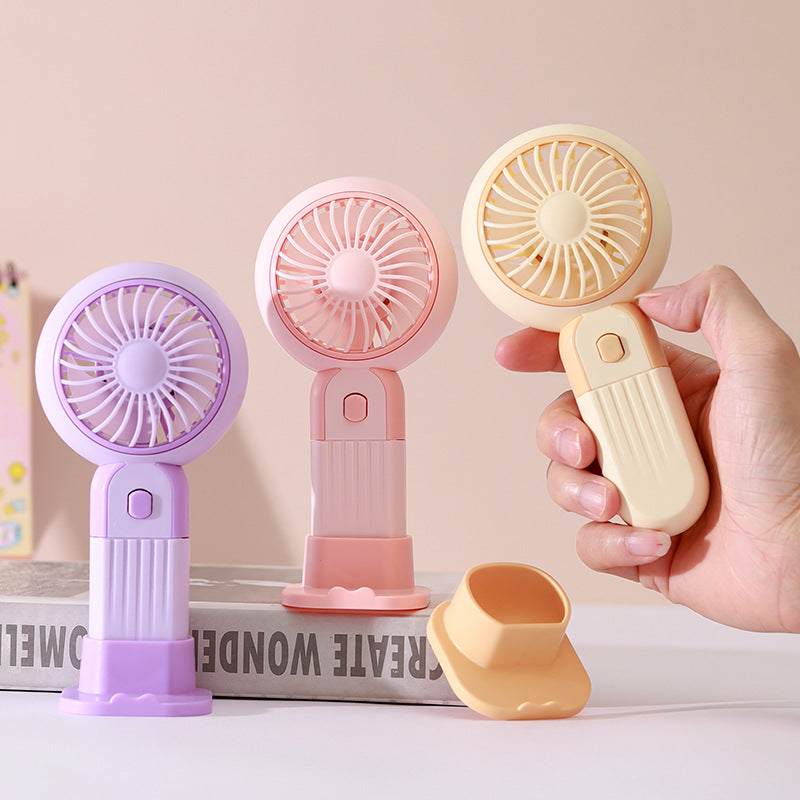 Women's Portable Hand Fan with USB Charging Function and Ergonomic Design Kalsten