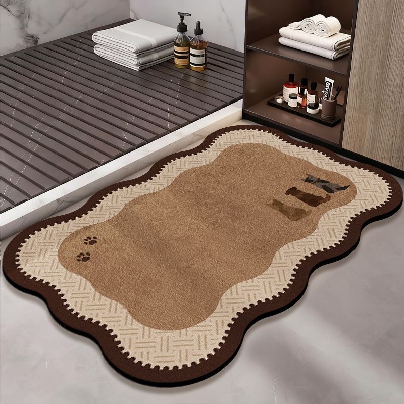 Decorative Pet-Themed Bath Mat Kalsten