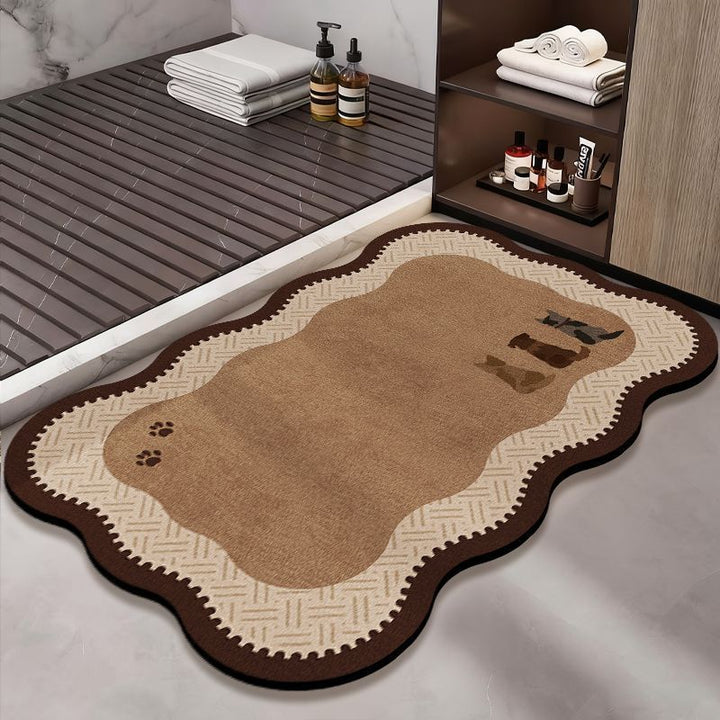 Decorative Pet-Themed Bath Mat Kalsten
