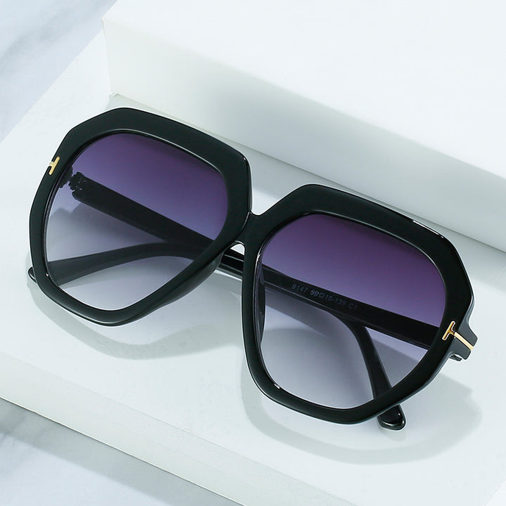 Fashion-Forward Oversized Hexagonal Sunglasses Kalsten