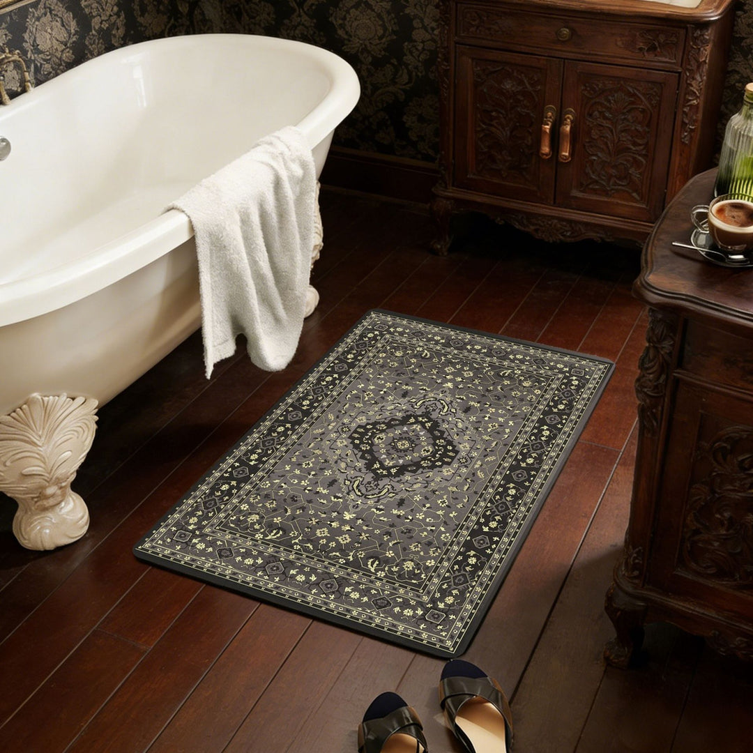 Luxurious Vintage-Inspired Bath Mat Kalsten