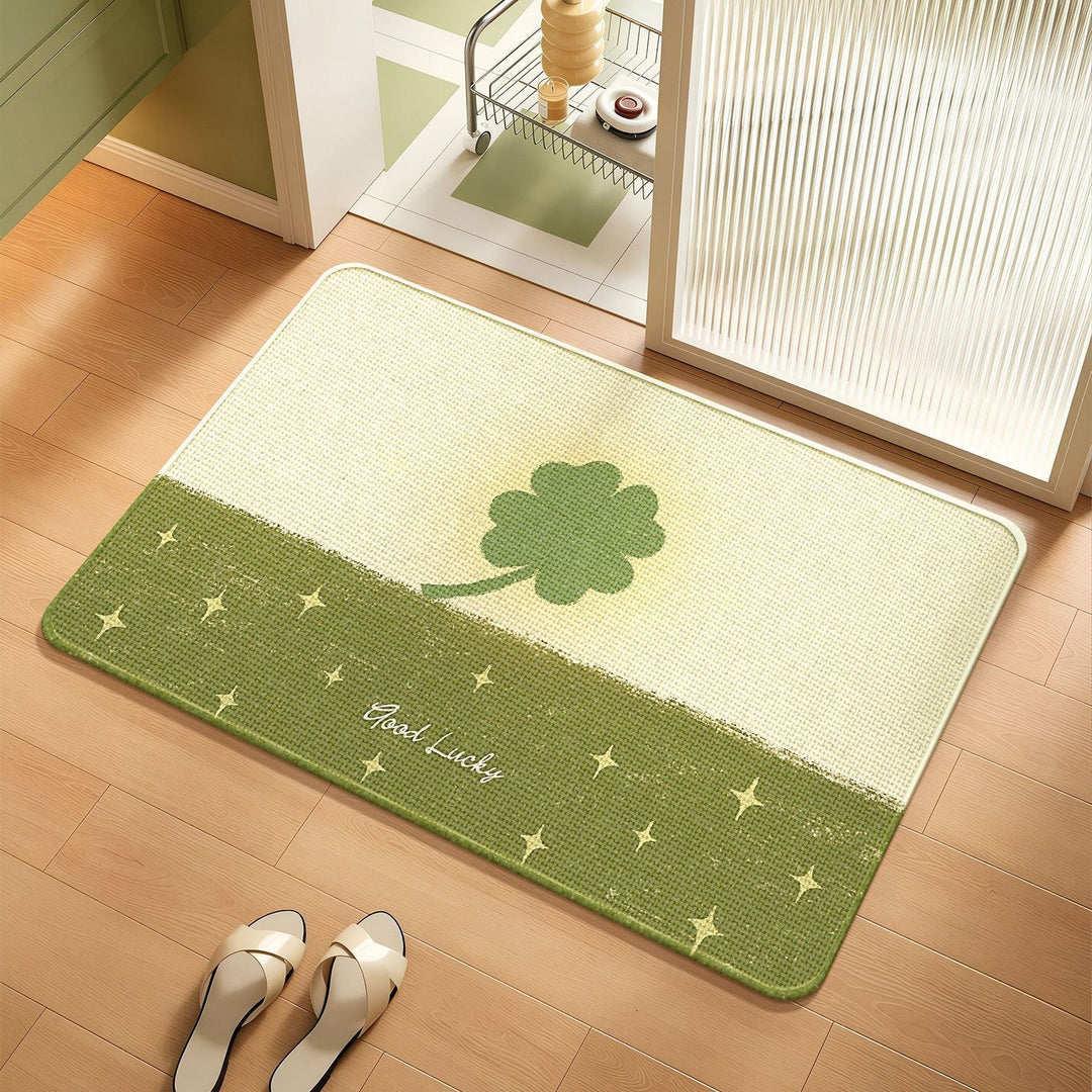Floral Themed Bathroom Rug Kalsten