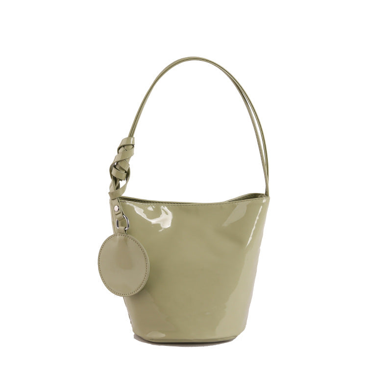WoChic Patent Leather Bucket Bag Kalsten