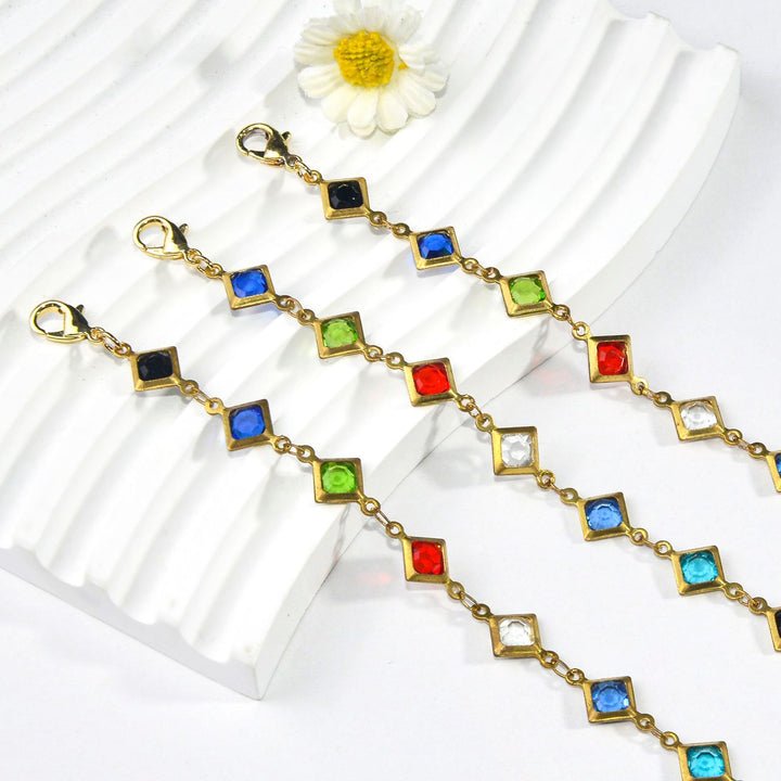 Colorful Gemstone Chain Bracelet Kalsten 1788164354