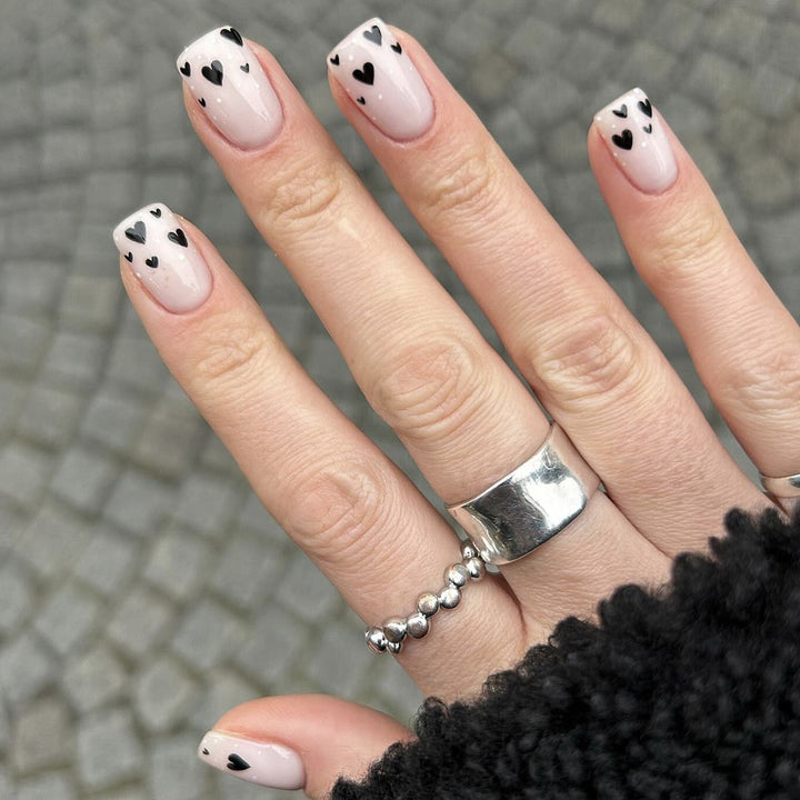 Heart-Accent Acrylic Nail Art Set Kalsten