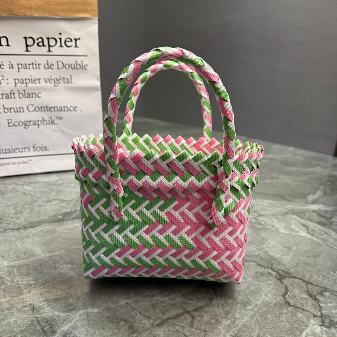 Playful basket bag with bow Kalsten