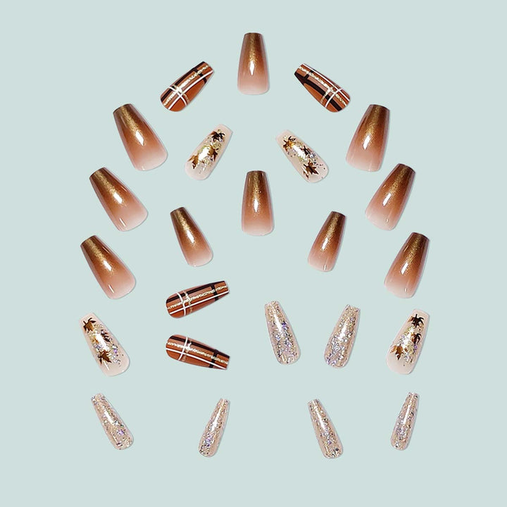 Artful nail art with sparkling accents Kalsten