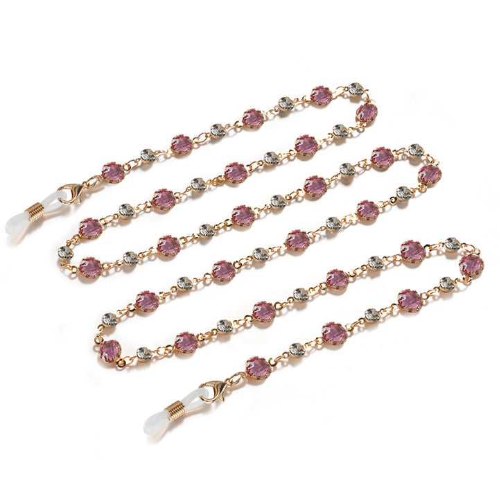 Elegant Gemstone Eyewear Chain Kalsten
