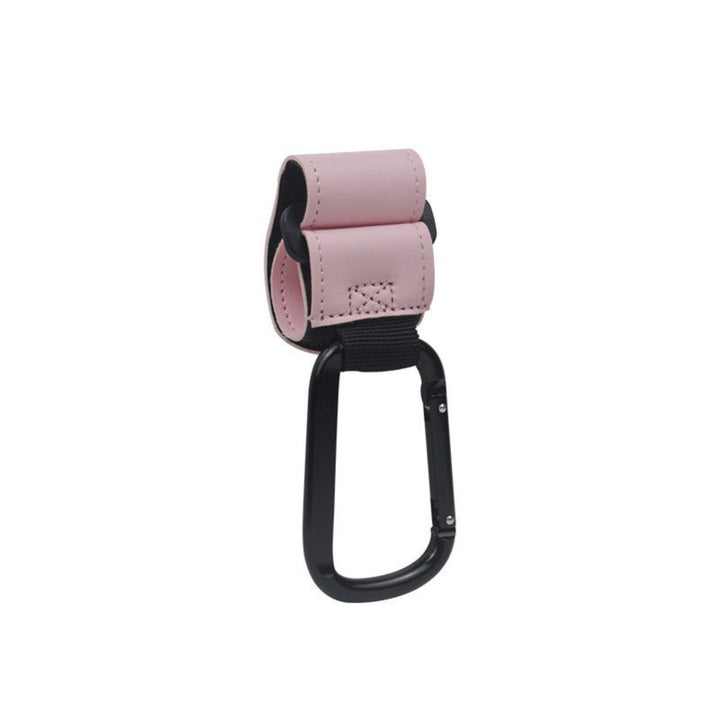 Heavy-Duty Leather Loop Stroller and Bag Carabiner Hook