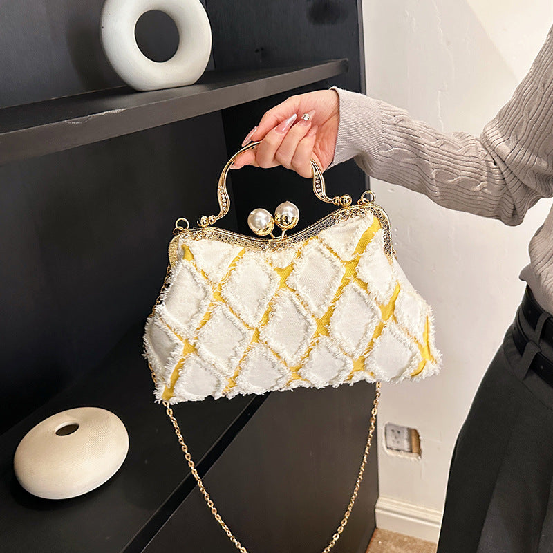 Vintage-Inspired Embellished Handbag