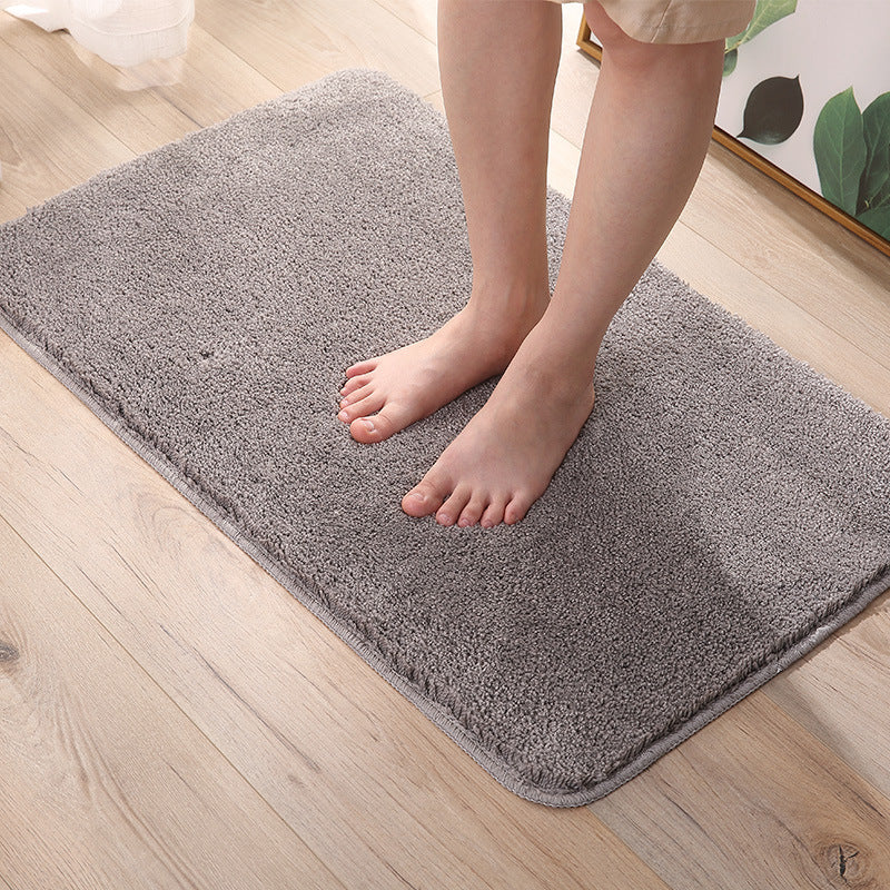 Absorbent Plush Bath Rug for Bathroom