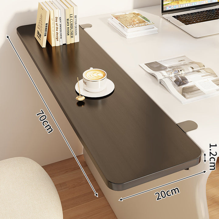 Slim Clamp-On Folding Side Desk Shelf Tray
