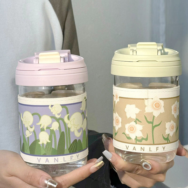 Ladies Insulated Drinking Cup with Elegant Floral Pattern Kalsten