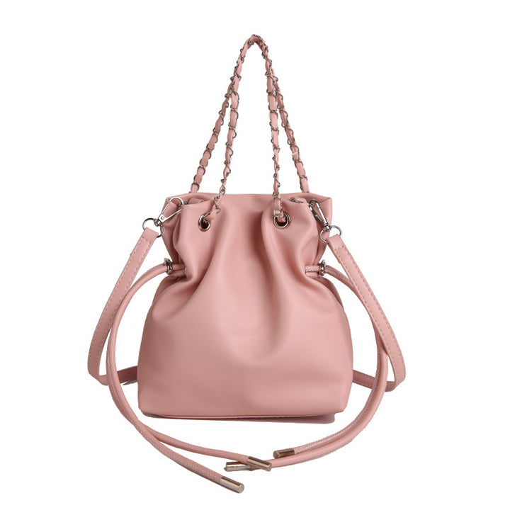 WoChic Slouchy Leather Bucket Bag Kalsten