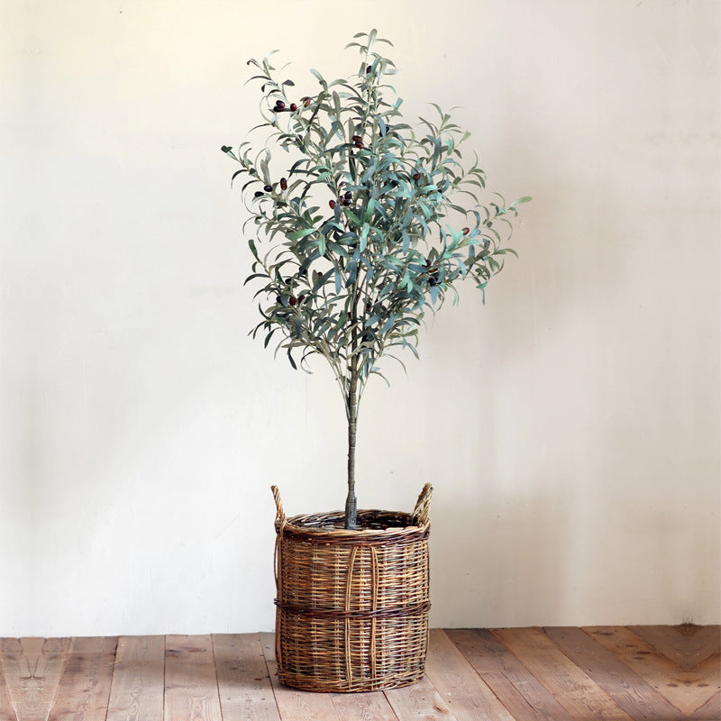 Rustic storage basket Kalsten
