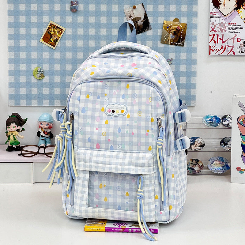 Playful Graphic Patterned School Backpack Kalsten