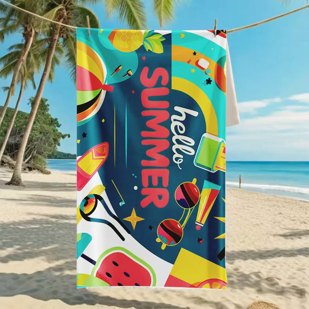Women's beach towel with creative golf theme Kalsten