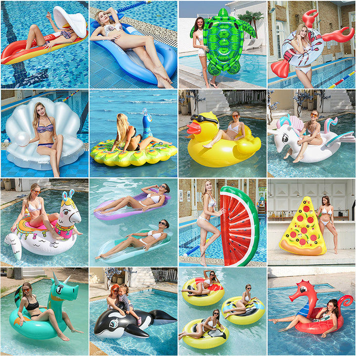 Women's Inflatable Swimming Ring with Watermelon Design Kalsten
