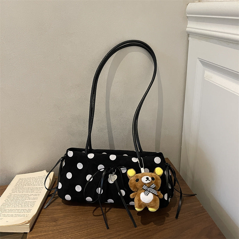 Playful Polka Dot Shoulder Bag