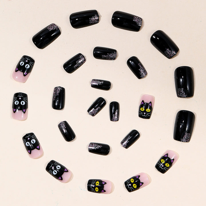 Cat-Themed 3D Nail Art Extensions Kalsten