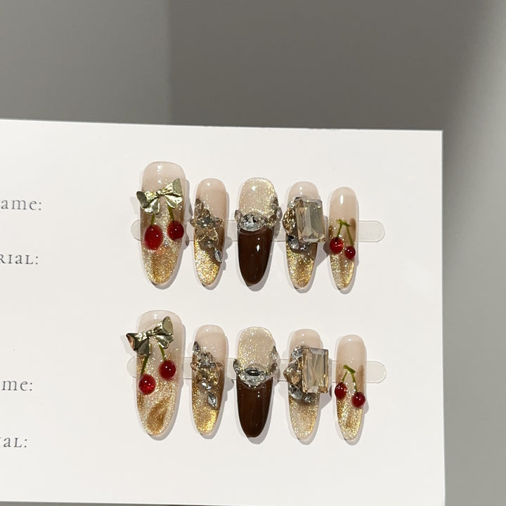Decorative Glam Press-On Nail Set