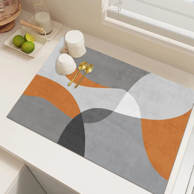 Playful Textured Kitchen Mat Kalsten