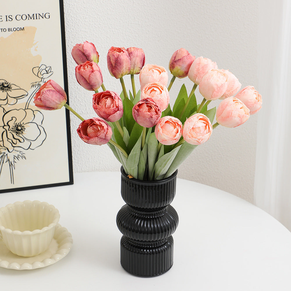 Artificial peony bouquet