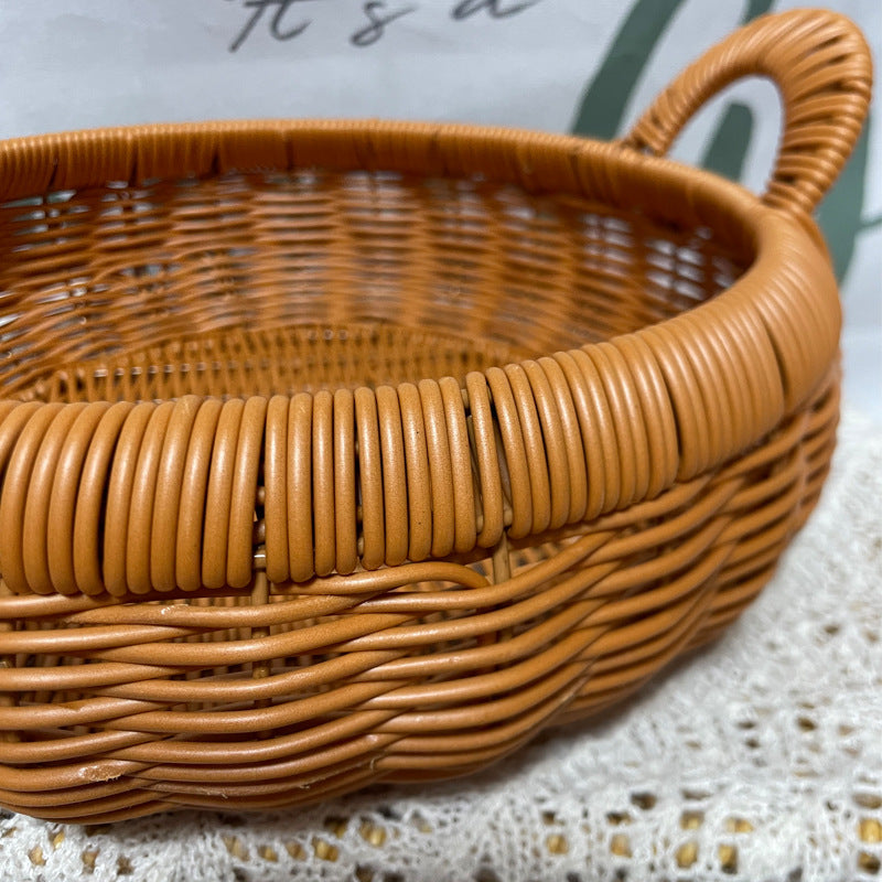 Handmade Natural Woven Serving Tray Kalsten