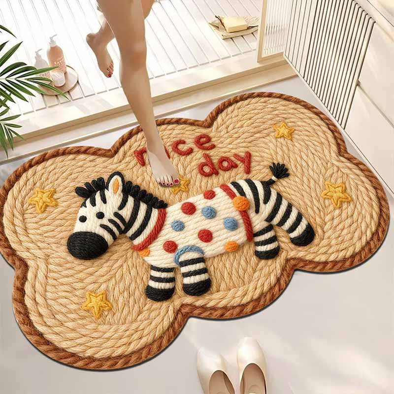Plush Pet-Themed Area Rug