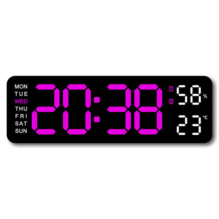 Digital wall clock with temperature and humidity display Kalsten