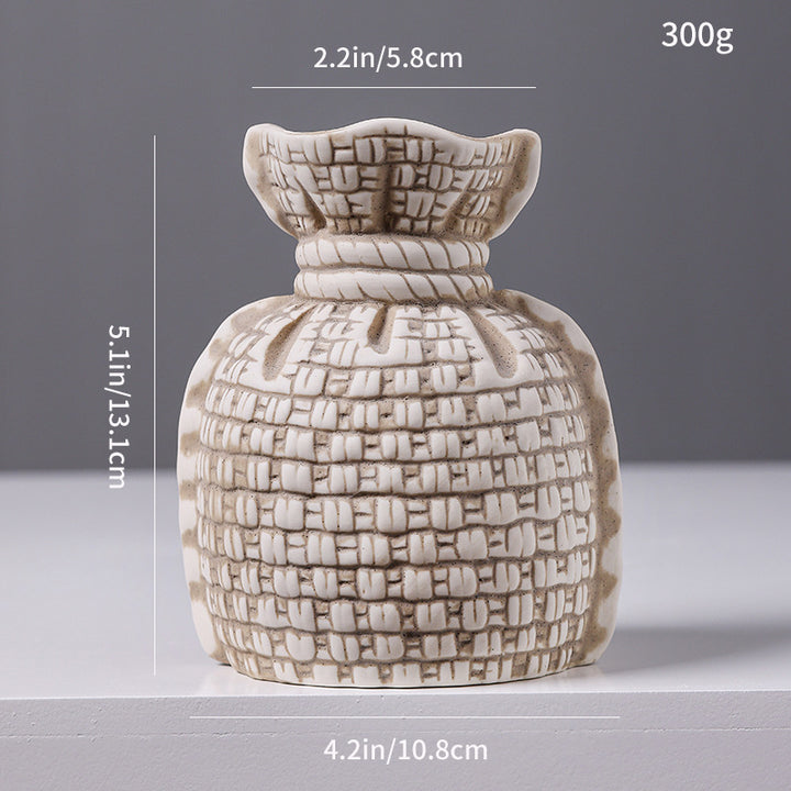 Textured Decorative Ceramic Vase