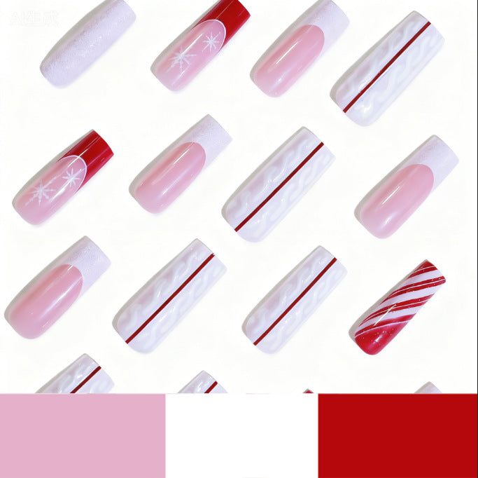 Festive Acrylic Nail Art Extensions Kalsten