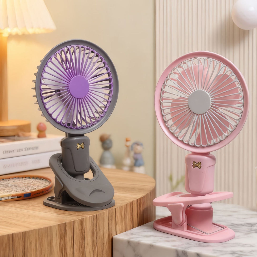 Women's Portable USB Table Fan with Flexible Clamping System Kalsten