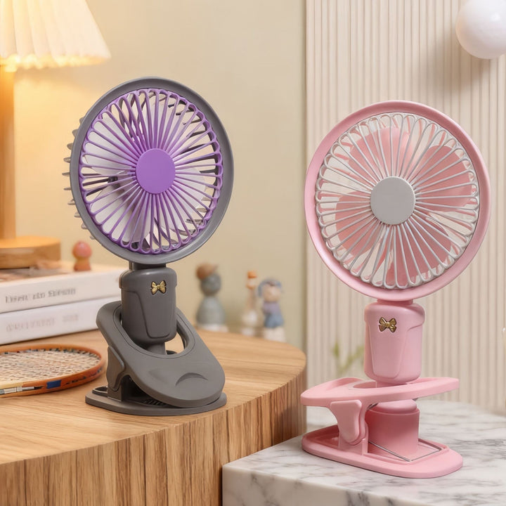 Women's Portable USB Table Fan with Flexible Clamping System Kalsten