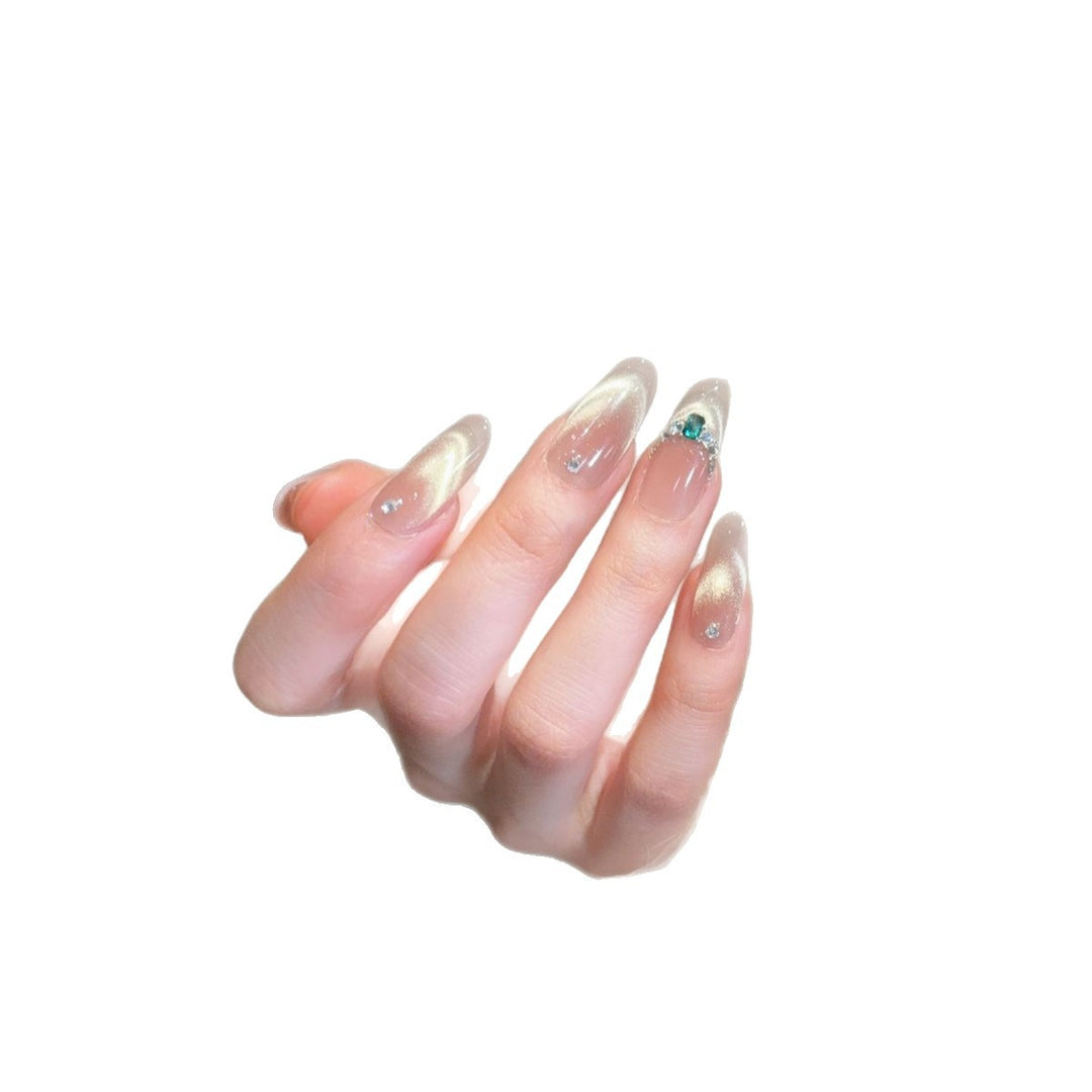 Elegant Rhinestone Ombre Press-On Nails Kalsten