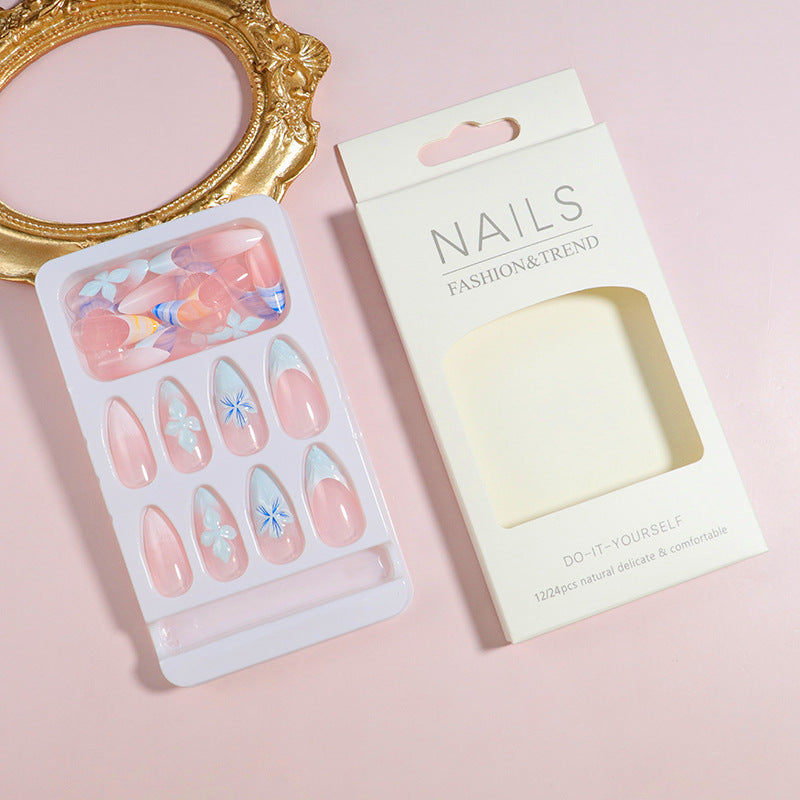 Premium Press-On Nail Set with Decorative Accents Kalsten