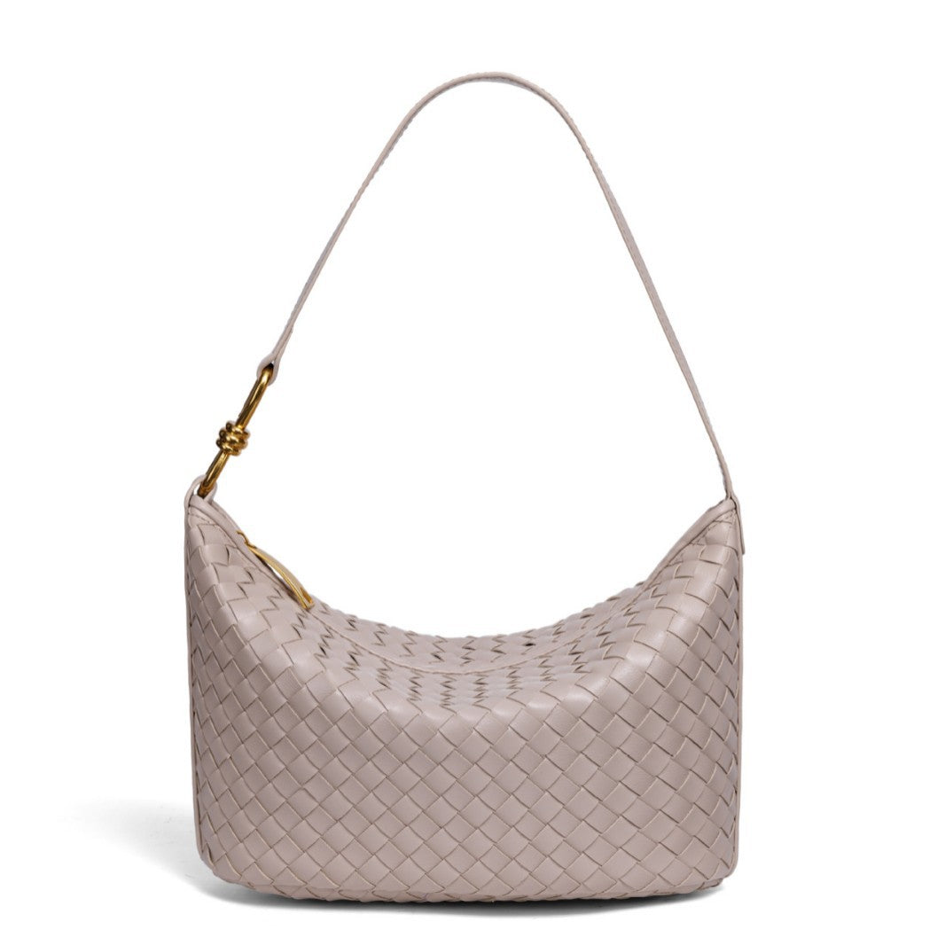 Stylish Woven Leather Handbag Kalsten