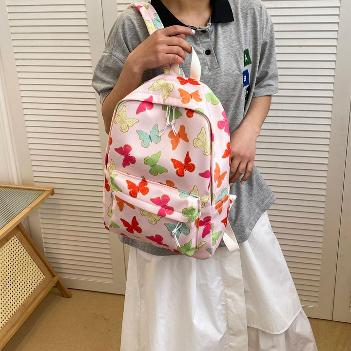 Vibrant Butterfly Patterned Backpack Kalsten