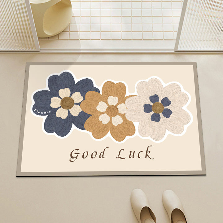 Artistic Floral Decorative Mat