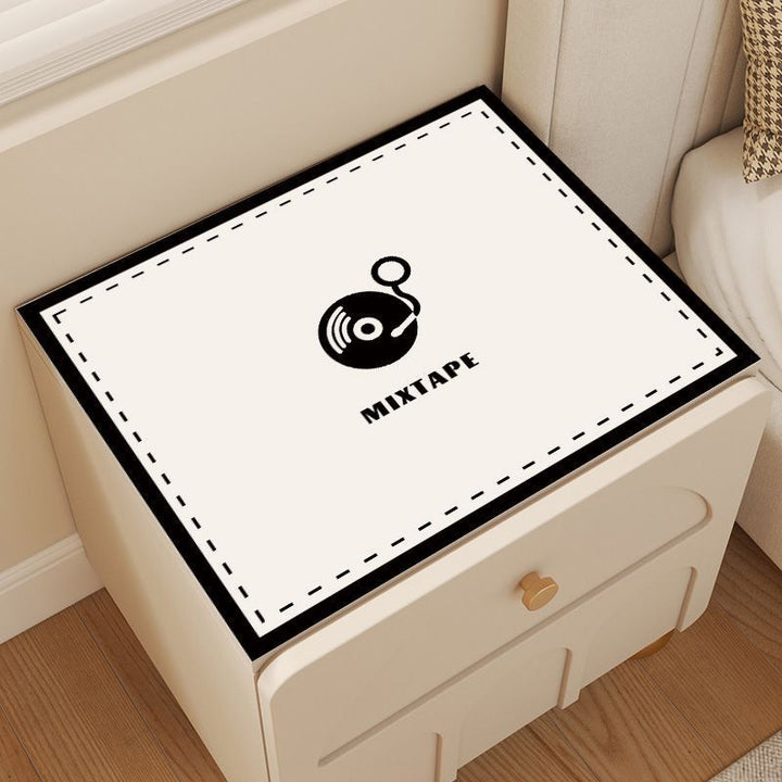Cosmic-Themed Decorative Nightstand Mat