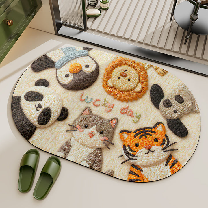 Playful Animal-Themed Area Rug