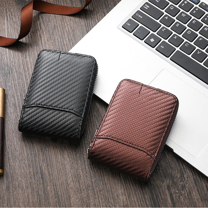 Carbon Fiber Zip-Around Wallet Kalsten