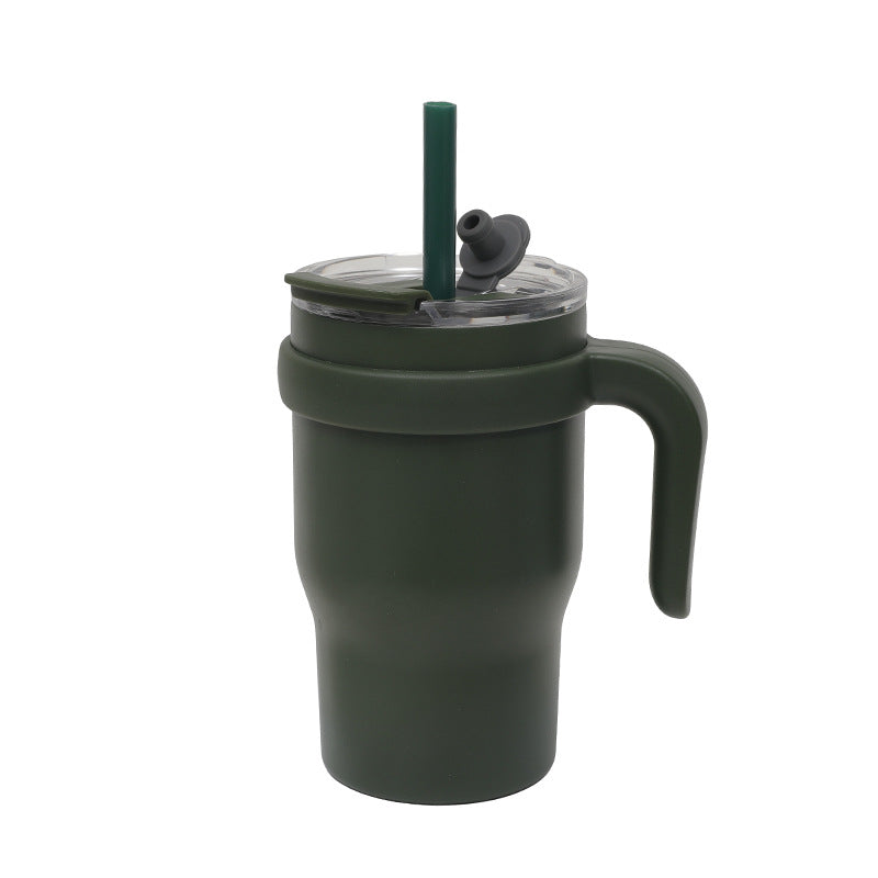 Women's Insulated To-Go Cup with Ergonomic Handle and Flexible Straw Kalsten