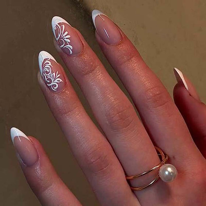 Elegant Floral Nail Art Design