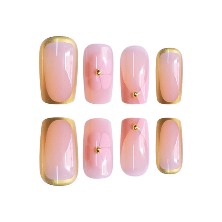 Elegant French Tip Press-On Nails Kalsten